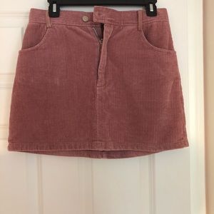 Pink Kendall and Kylie corduroy skirt
